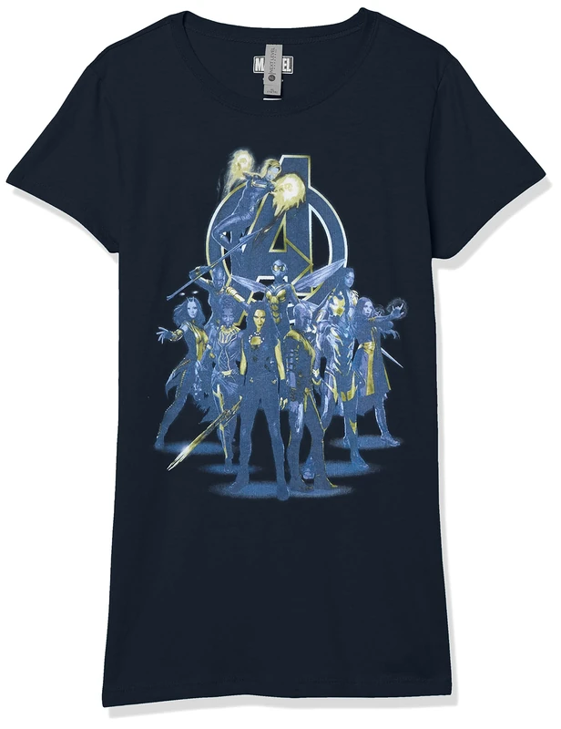 Marvel Girl's Super Women T-Shirt, Navy, L