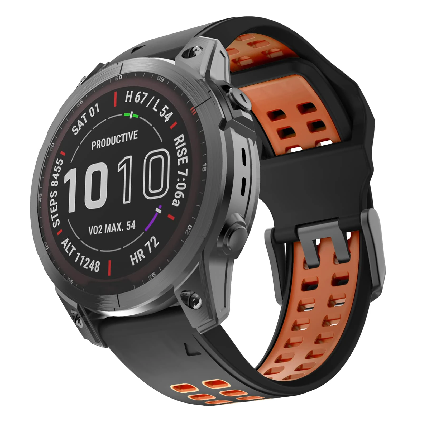 ISABAKE Watch Strap for Fenix 7/Fenix 5/5 Plus/Fenix 6/6 Pro, 22mm QuickFit Silicone Replacement Band for Approach S60