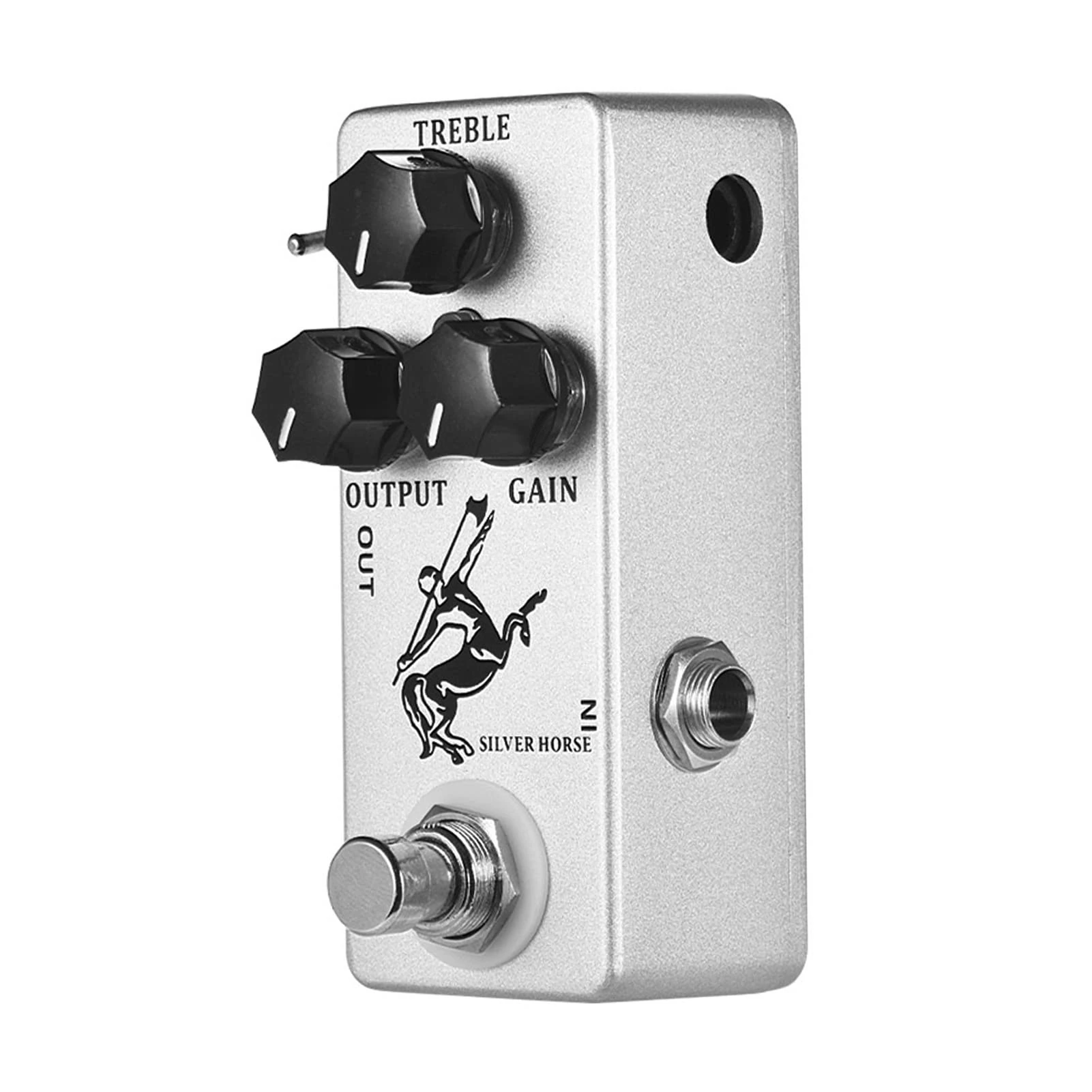 Silver Horse Overdrive Boost Guitar Effect Pedal Full Metal Shell True Bypass
