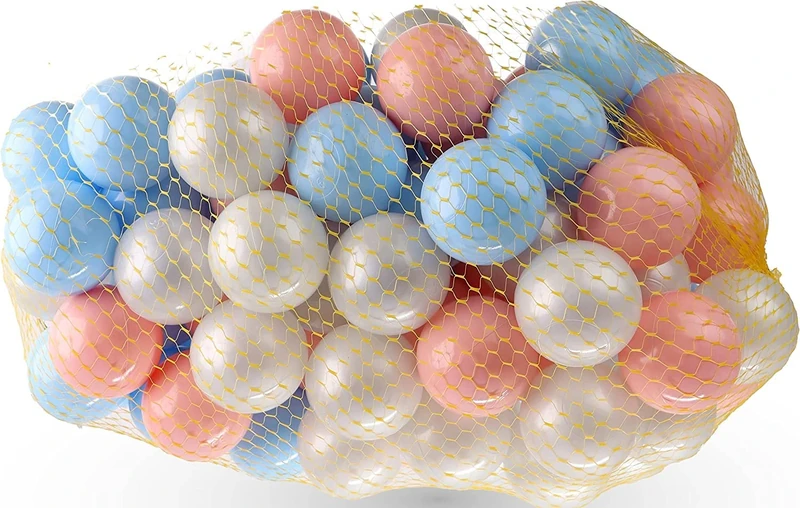 DIVCHI Playballs, Soft Pit Balls for Kids, Small Colourful Plastic Balls, durable, Smooth Surface and No Sharp Edges, Toxic Free, Multi Pack Baby Approved Playball Set