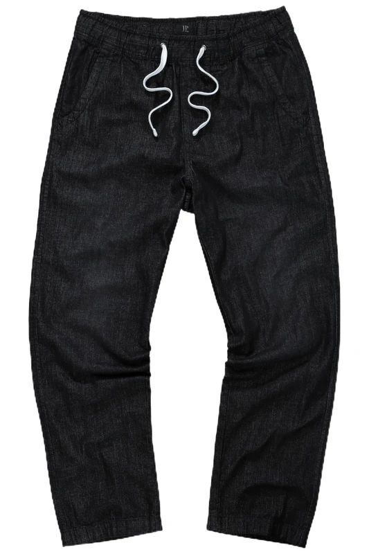 JP 1880 Men's Schlupfhose Slip-on Pants, Schwarz,
