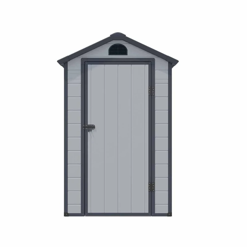 Rowlinson Airevale Plastic Apex Shed 4ft x 3ft - Color: Light Grey