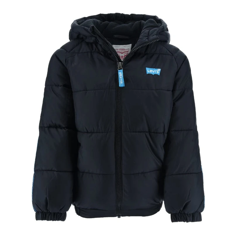 Levi's Kids Color Block Puffer Boys, Black, 5 Years