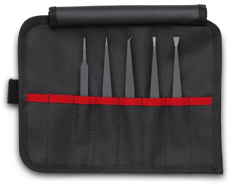 KNIPEX Plastic Tweezers Set ESD 5 Parts, 92 00 05 ESD