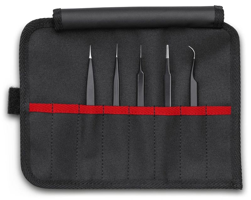 KNIPEX 92 00 01 ESD Universal Tweezers Set - 5 Piece