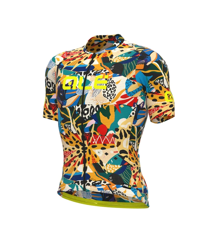 Alé Cycling Men's PR-E Kenya Short Sleeve Jersey, Yellow, L
