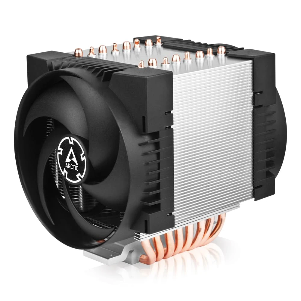 ARCTIC Freezer 4U-M (Rev. 2) for AMD: SP6, sTR5, SP3, TR4, sTRX4, sWRX8; Intel: LGA4189, LGA4710, LGA4677, 4U & UP, Server CPU Cooler, 2 x 120 mm fans, 400–2300 rpm, Rack Cooling Fan