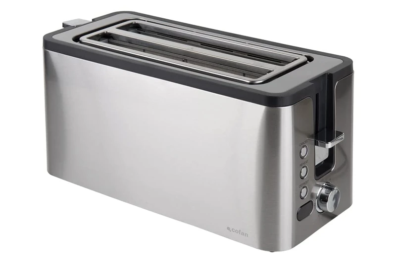 Cofan Toaster with 2 Large Slots, Anti-Fingerprint, Includes Digital Display and Timer - Image 1