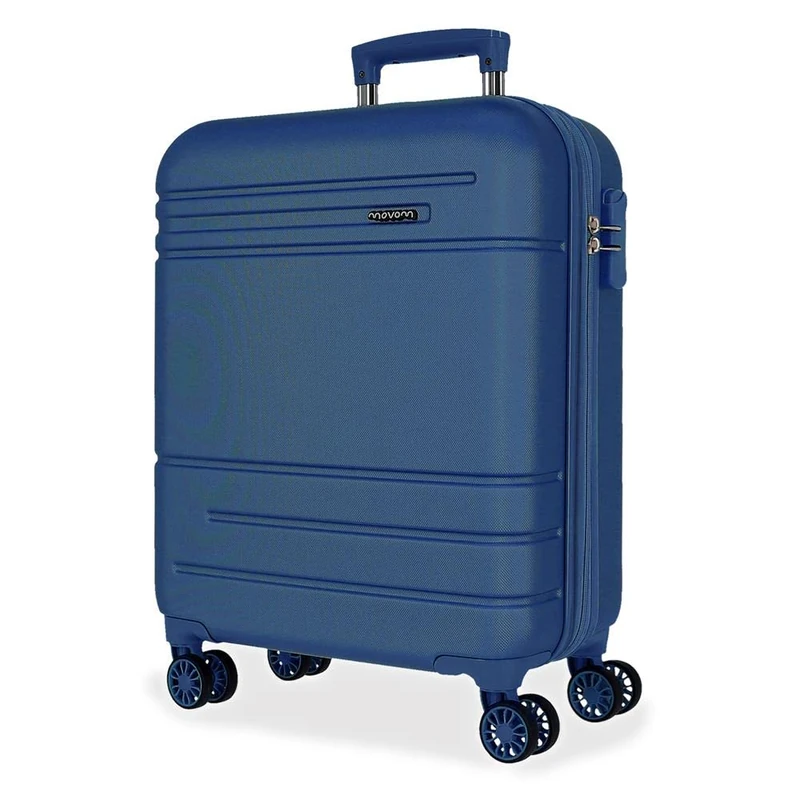 Movom Galaxy Cabin Suitcase Grey 40 x 55 x 20 cm Rigid ABS Side Combination Lock 37 L 3 kg 4 Wheels Double Hand Luggage