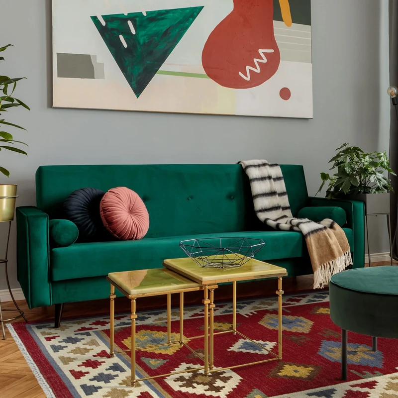 HAMID - Kilim Lori Rug with Oriental Design, 100% Wool, Kilim Rug, Hand-Woven, Hallway, Living Room, Bedroom, Living Room, Entrance (D.3, 230x160 cm)…