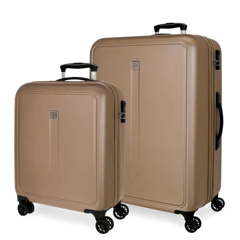 Roll, Champagne, Talla Unica, Set of 2 suitcases
