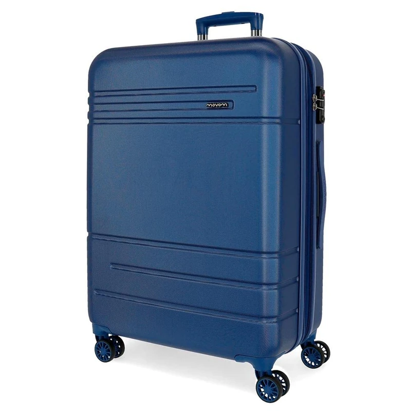 MOVOM Galaxy Suitcase Large, Blue, Talla Unica, Large Suitcase