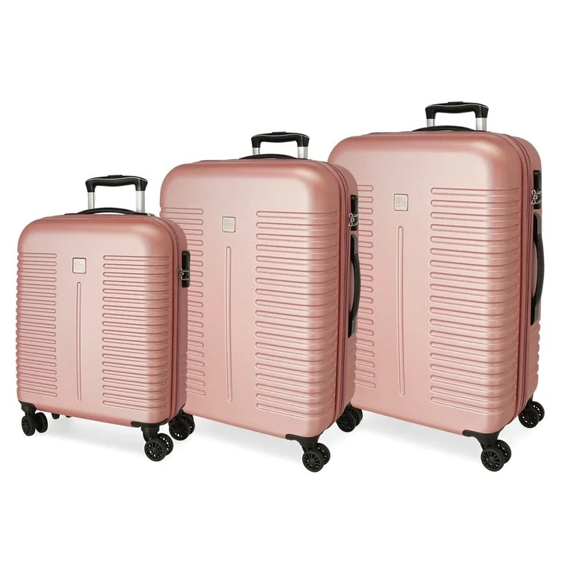 ROLL ROAD, Nude, 40 x 55 x 20 cm, Set of 3 suitcases