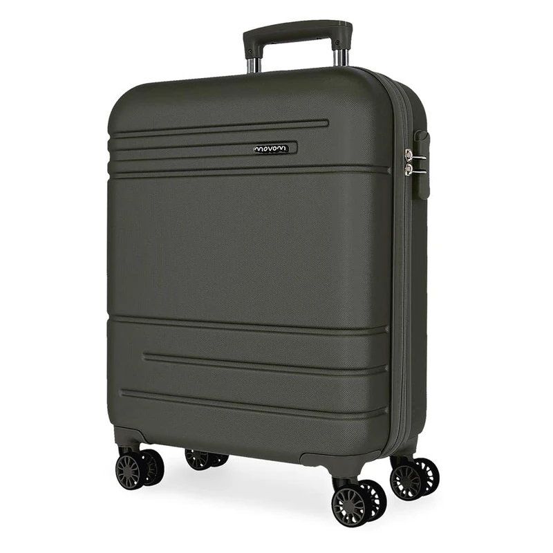 MOVOM Galaxy Cabin Suitcase Black 40 x 55 x 20 cm Rigid ABS Side Combination Lock 37 L 3 kg 4 Wheels Double Hand Luggage - Image 1