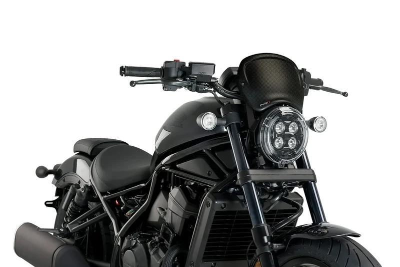 Puig 20821C Front Plate Carbon Look