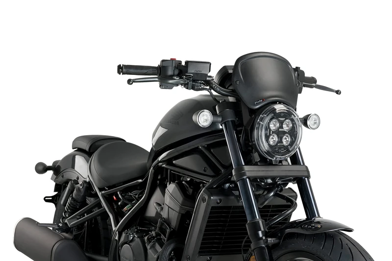 Puig 20821J Front Plate Black Matt