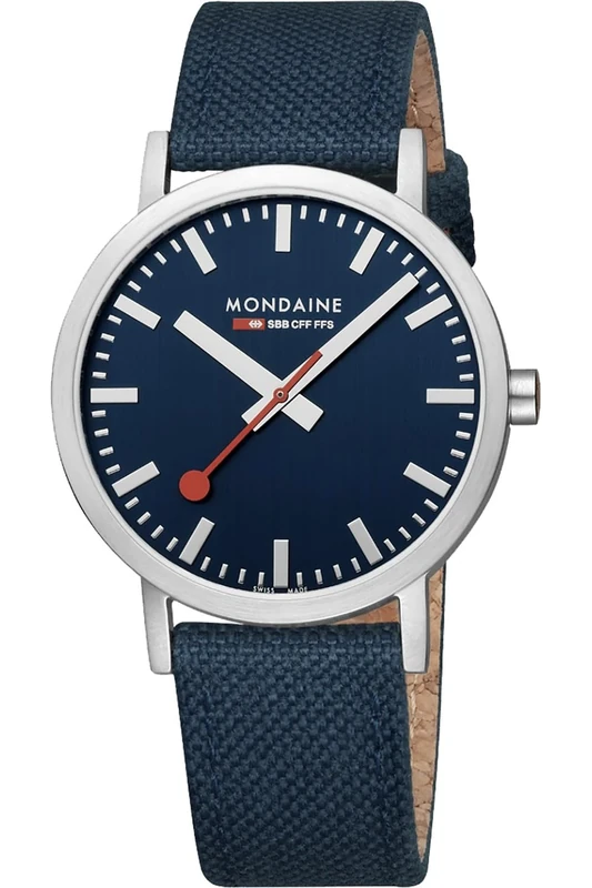 Mondaine Classic Mens Analogue Quartz Watch with Cloth Bracelet A660.30360.40SBD