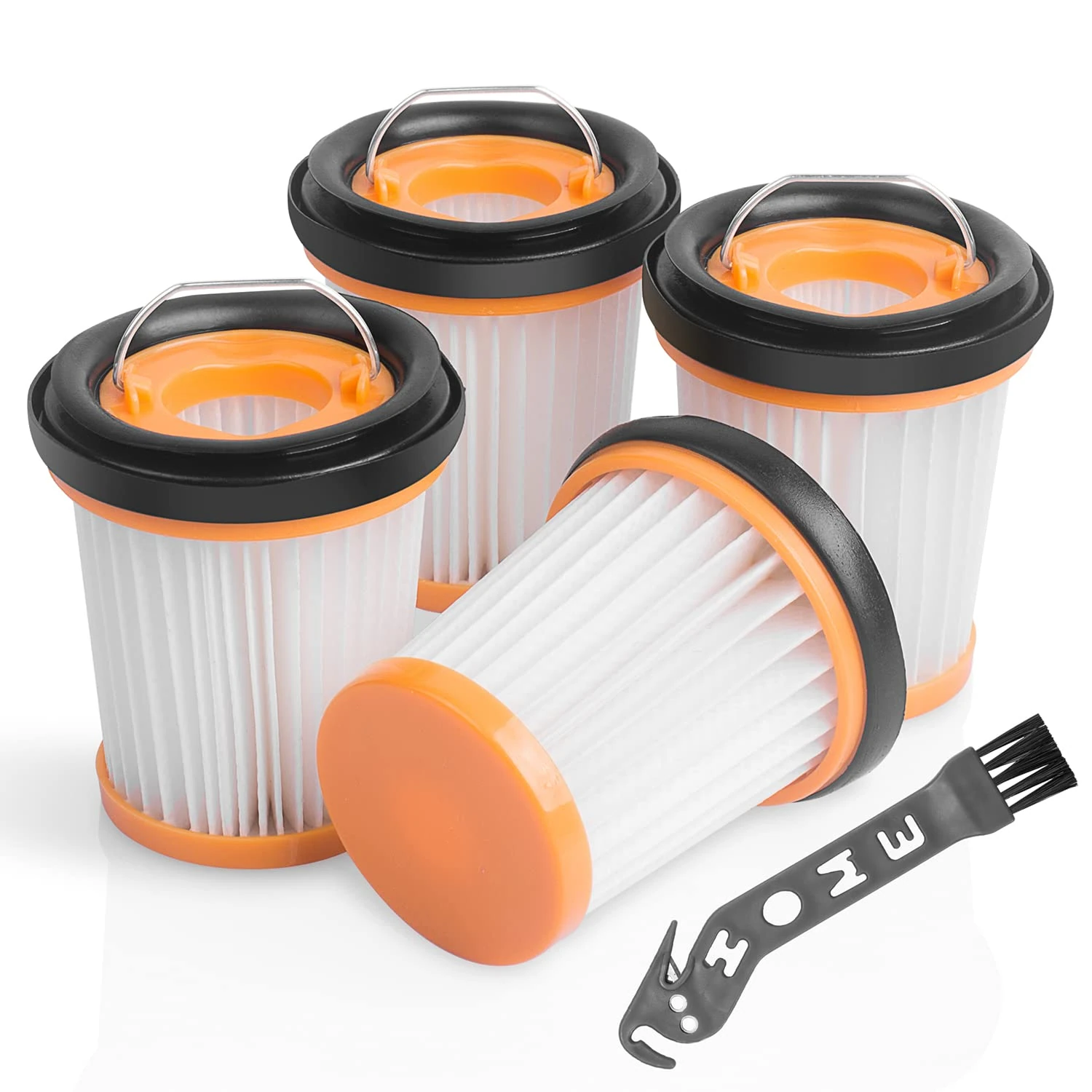 Jollsung Handheld Replacement Filter for Shark ION W1 Cordless Handheld Vacuum WV200UK, WV251UK, WV201, WV205, WV220, 4 pack Wandvac Filters Replace Part # XHFWV200