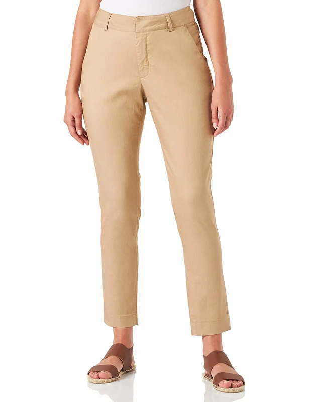 Kaffe Women's Regular Trousers Slim Fit Casual Pants, Classic Sand, 44