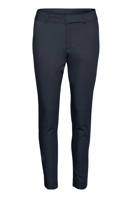 Kaffe Women's Regular Trousers Slim Fit Casual Pants, Midnight Marine, 44