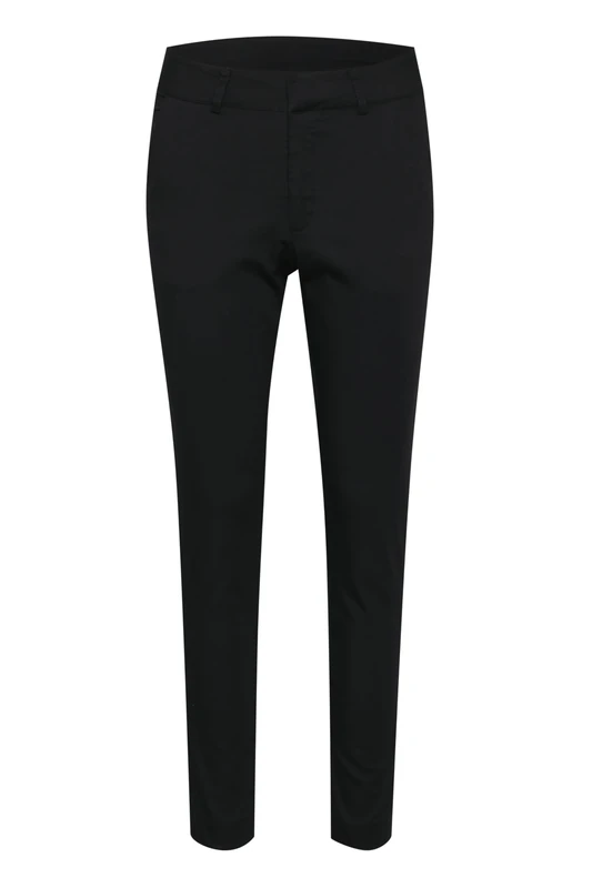 Kaffe Women's Regular Trousers Slim Fit Casual Pants, Black Deep, 46