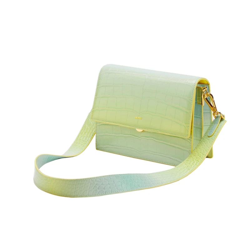 JW PEI Women's Mini Flap Crossbody, Light Yellow & Blue