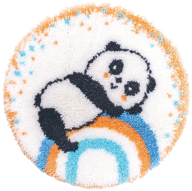 Vervaco Panda + Rainbow Knot Mat Set