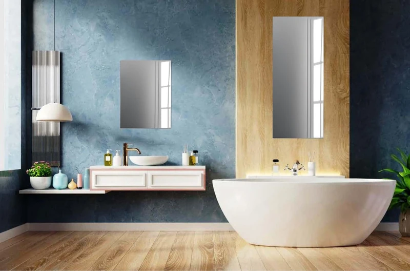 Zalena Door Adhesive Mirror 3 mm, Frameless Mirror for Sticking, Ideal for Small Apartments, Student Flat-Shows, 50 x 120 cm