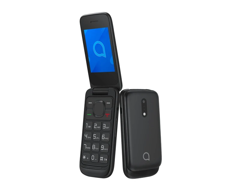 Alcatel 2057 Dual-SIM Mobile Phone, 2.4 Inch (6.4 cm), QVGA (2G, 4 MB RAM, 1.3 MP, VGA Camera), Bluetooth (Black)