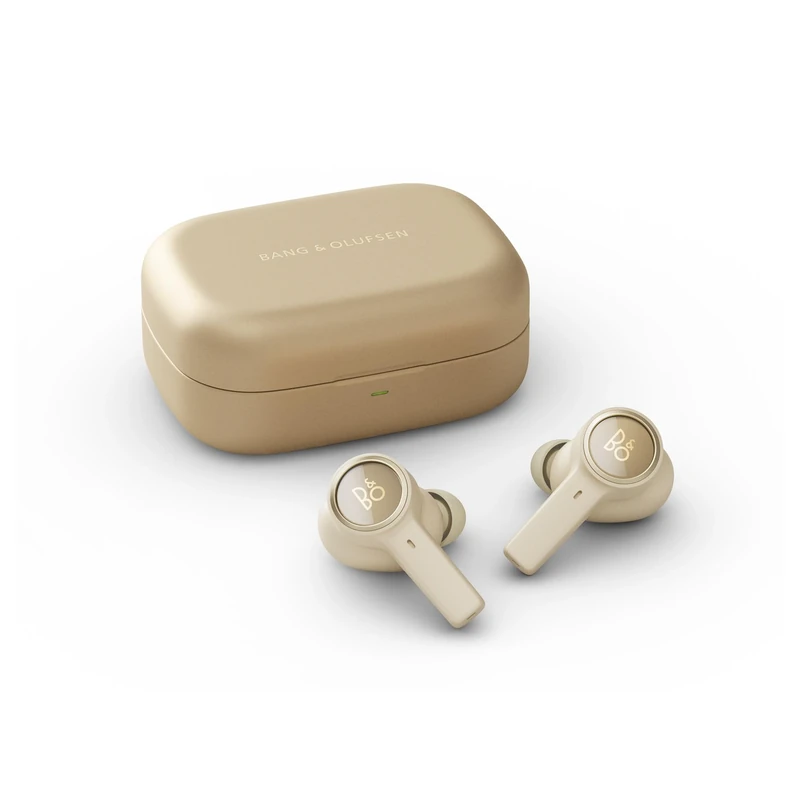 Bang & Olufsen Beoplay EX – Wireless Earbuds Noise Cancelling (ANC), Waterproof Bluetooth Earphones, 28 Hours Battery, Sport & Work Earbuds with Charging Case - Gold Tone