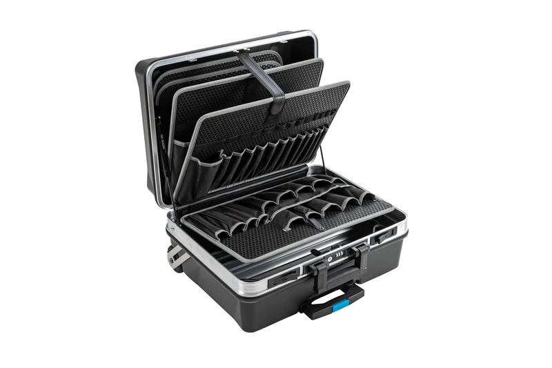 B&W Orca 115.05/P-G Tool Box with Trolley Function and Gas Struts (Case Made of HDPE, Volume 42 L, 500 x 372 x 228 mm Inside, without Tools) - Image 1