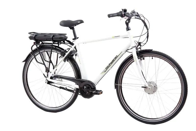 F.lli Schiano E-Moon, Electric Bike for Adults, 28" City Bike, 36V 13Ah Removable Battery, 250W Motor, 40Nm, Commuter E bike, White