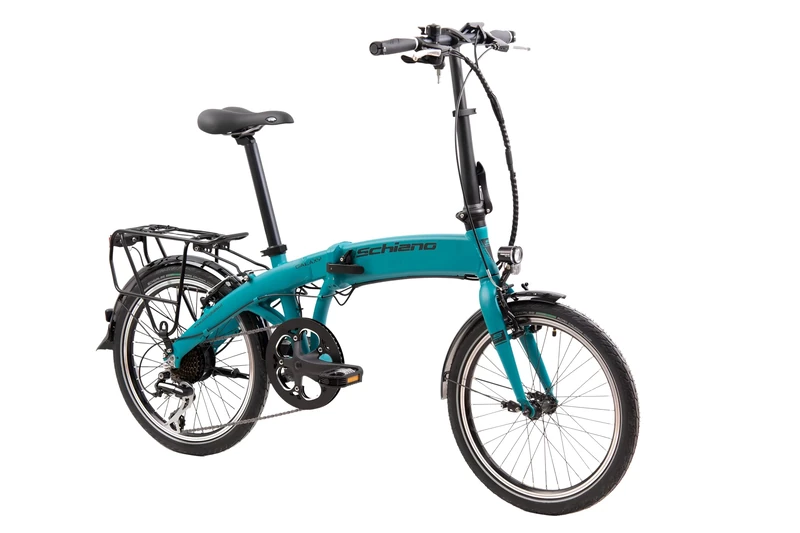 F.lli Schiano Galaxy, Electric Bike for Adults, 20" Folding Bike, 36V 10.4Ah Removable Battery, 250W Motor, 40Nm, Commuter Ebike, Blue