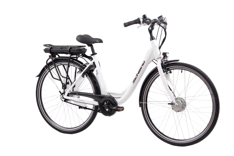 F.lli Schiano E-Moon, Electric Bike for Adults, 28" City Bike, 36V 13Ah Removable Battery, 250W Motor, 40Nm, Commuter E bike, White