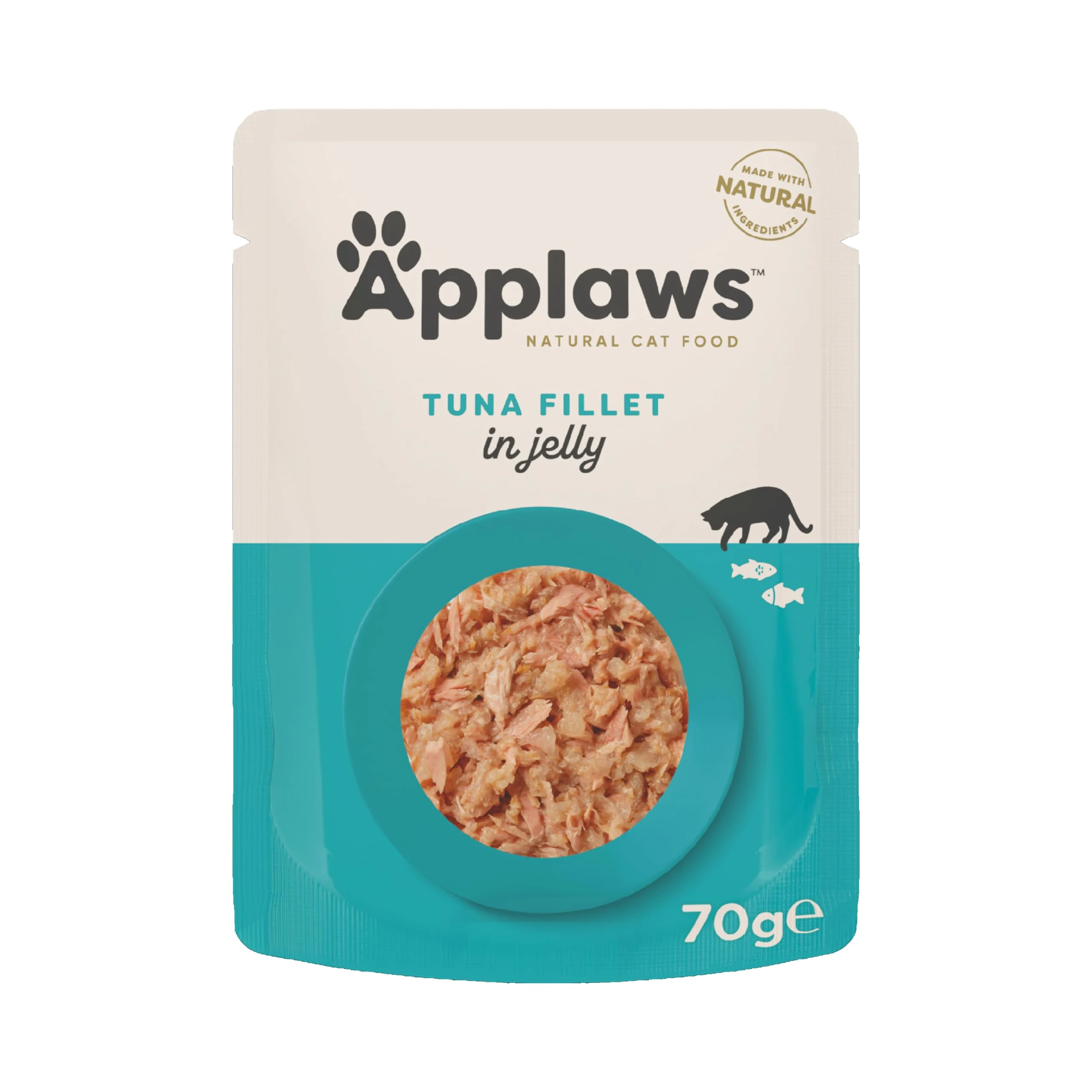 Applaws Natural Wet Cat Food Tuna in Jelly Pouch for Adults Cats 16x 70g Pouches