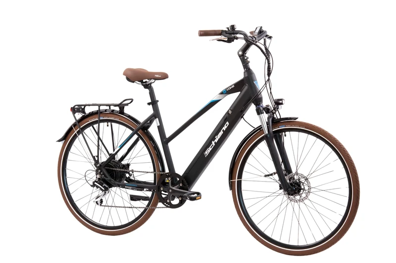 F.lli Schiano E-Voke, Electric Bike for Adults, 28" Trekking Bike, 36V 11.6Ah Removable Battery, 250W Motor, 50Nm, Commuter Ebike, Black
