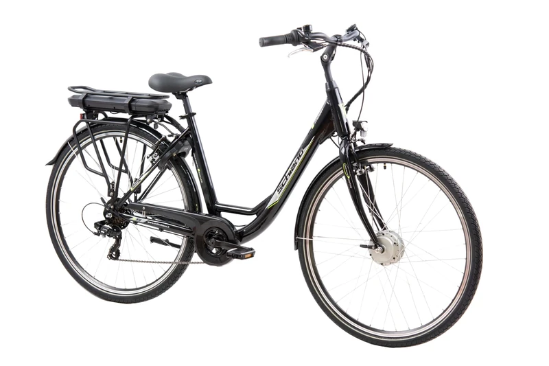 F.lli Schiano E-Moon, Electric Bike for Adults, 28" City Bike, 36V 13Ah Removable Battery, 250W Motor, 40Nm, Commuter E bike, Black