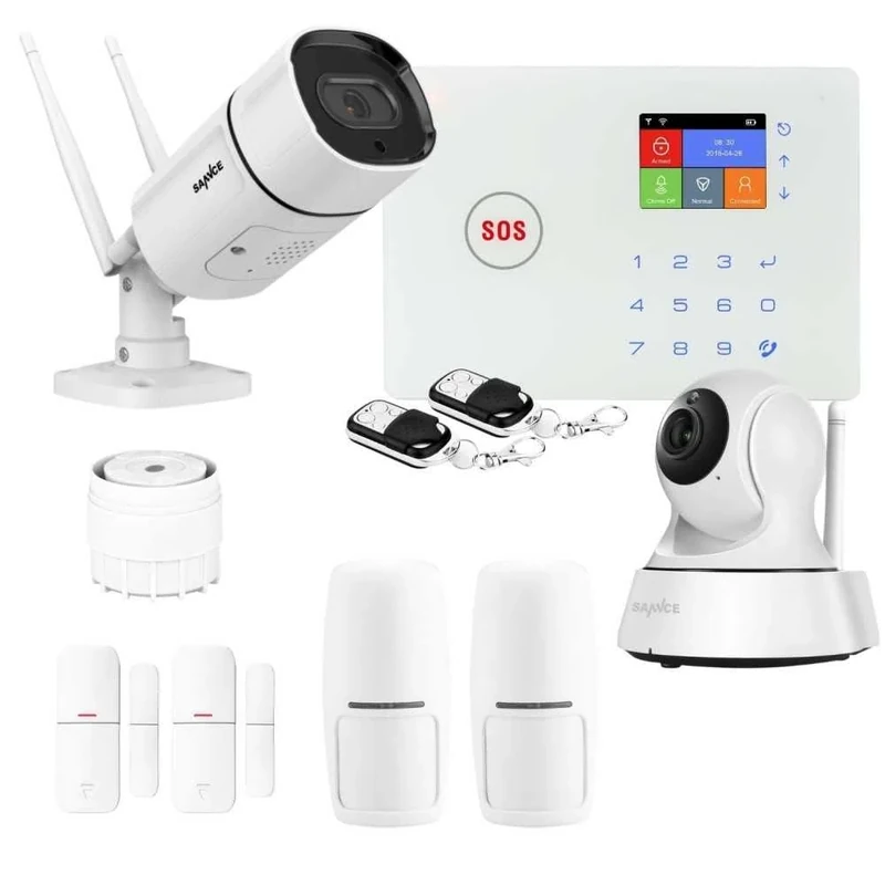Lifebox KIT11 WiFi and GSM WiFi Smart Home Alarm Kit and 2 WiFi Cameras