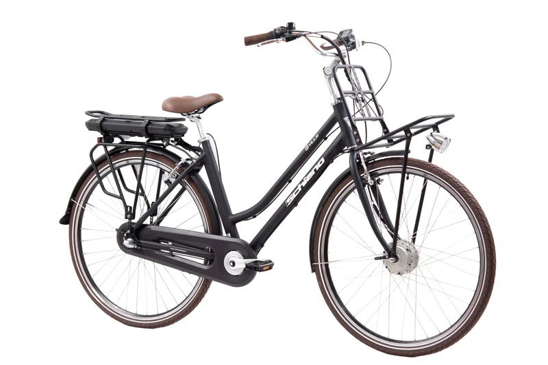 F.lli Schiano E-Ville, Electric Bike for Adults, 28" City Bike, 36V 10.4Ah Removable Battery, 250W Motor, 40Nm, Commuter Ebike, Black