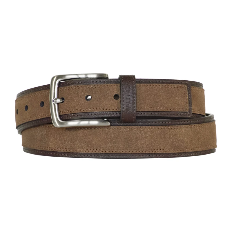Nautica Men's Casual Belt, Tan, 42 - Image 1