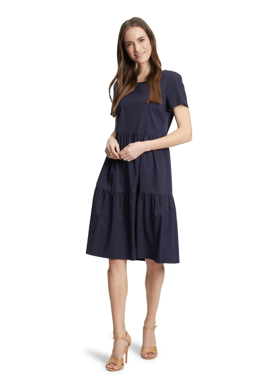Vera Mont Women's Summer Dress with Tiers, Night Sky, 14