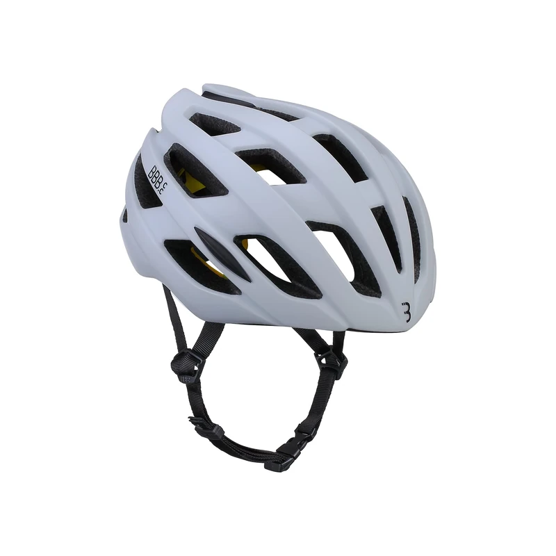 BBB Cycling, MIPS Road Bike Helmet, Adult Men’s Women’s, Cycle Safety Racing Helmet, Reflective, Aerodynamic, Ultra Light, Hawk, BHE-153, Matt White, L (58-62 cm)