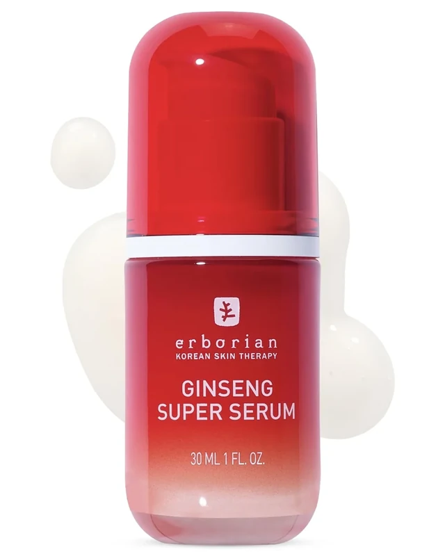 Erborian - Ginseng Super Serum - Replumps wrinkles face care Ginseng extract - Smoothes and firms - 30 ml, Red (8809255786255)