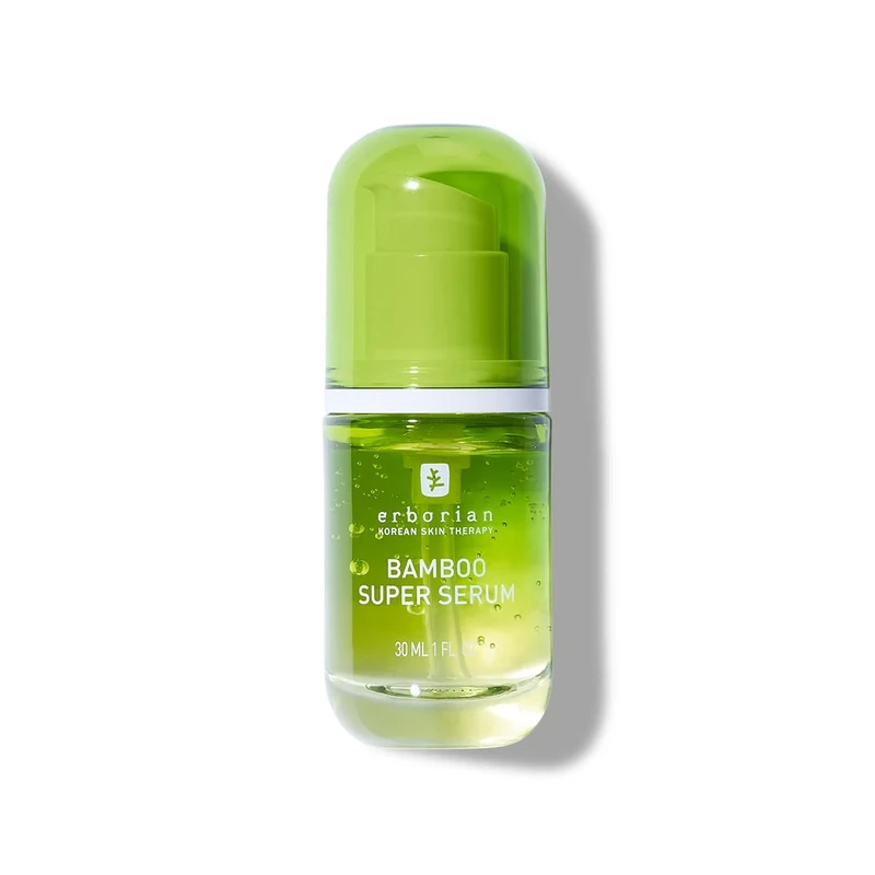 Erborian - Bamboo Super Serum - Facial care with bamboo extract and Hyaluronic acid - Long-lasting intense hydration - 30 ml, Green