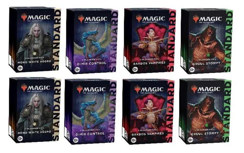 Magic The Gathering Challenger Deck 2022 Display of 8 Decks, Multi-coloured - Image 1