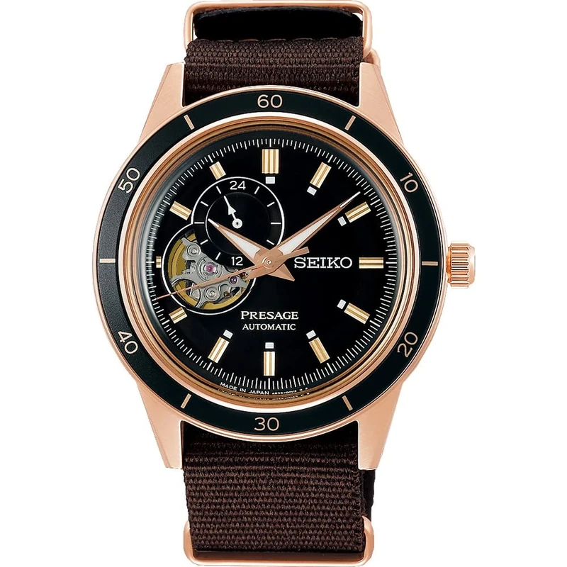 Seiko ANALOGICAL Model PRESAGE SSA426J1 Style 60'S Skeleton Brand