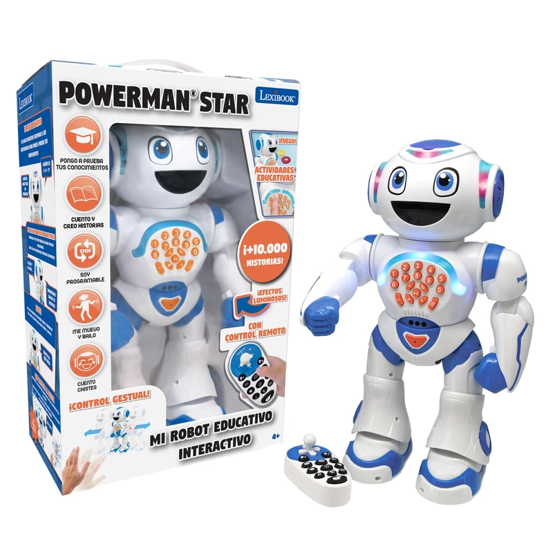 Lexibook Powerman Star Robot Remote Control Walking and Talking Programmable for Ages 4+