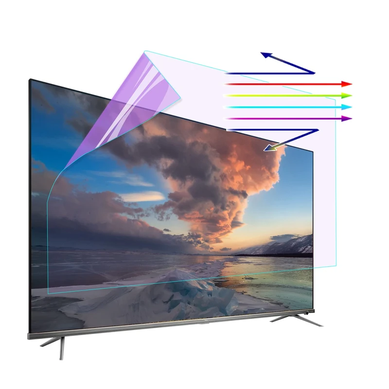 JANEFLY 42-65 Inch Matte TV Screen Protector, Anti Blue Light Anti-Glare Film Relieve Eye Strain No Bubble Anti-Scratch for LCD, LED, 4k OLED & QLED HDTV / 43in 942x529mm