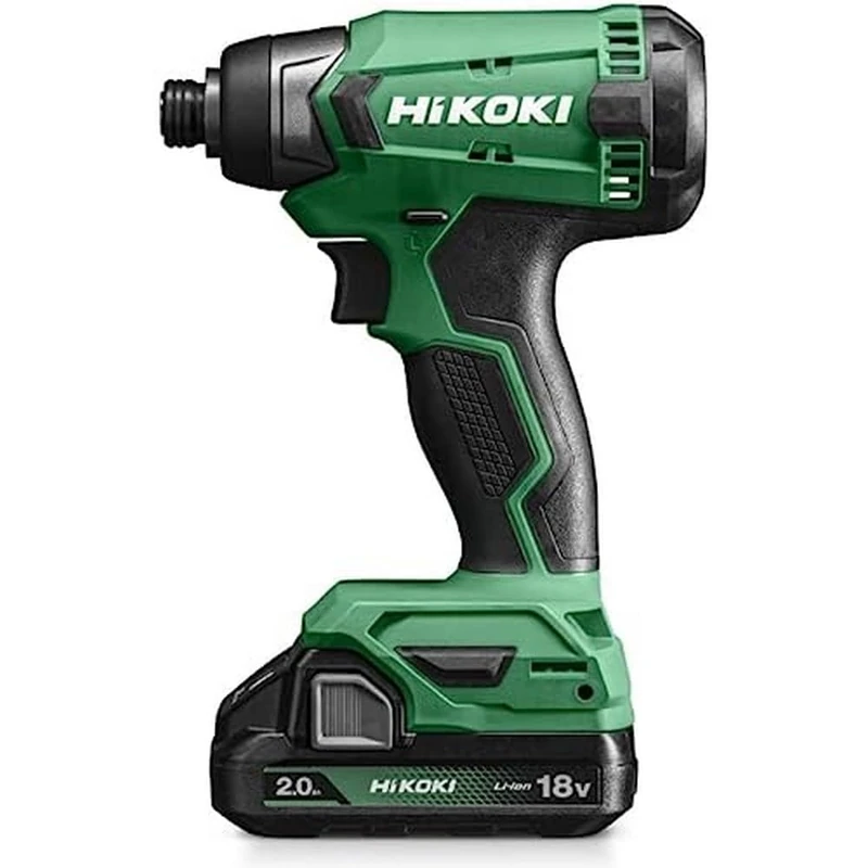 HIKOKI Akku Schlagschrauber WH18DAWCZ, 1/4" Werkzeugaufnahme (18V, 2X 2,0Ah Akku,Max. Festdrehmoment: 140 Nm, Bolzen und Muttern: M6-M14, Brushless, Zubehör Koffer, Akku, Ladegerät)