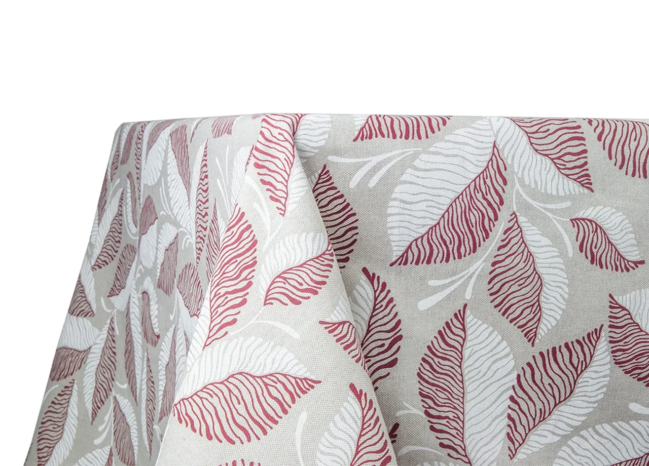 BIANCHERIAWEB Tablecloth Kitchen and Living Room Linfa Bordeaux Pattern, Made in Italy Table Cover